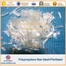 Zementverstärkung Fibrillierte Polypropylenfasern PP Mesh Fiber